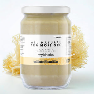 Wyld Herbs All-Natural Organic Sea Moss Gel | 100% Wildcrafted Dr Sebi Sea Moss | Superfood Rich in Minerals, Proteins & Vitamins - Vegan & Gluten Free Sourced from the Caribbean 720ML