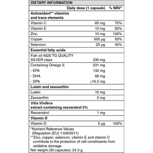 90 Nutrof Total Capsules – Eye Health Supplement with Lutein, Zeaxanthin, Omega 3, and Antioxidants | Daily Dose of Essential Nutrients for Optimal Eye Health | 30 Capsules X 3 Packs (3-Month Supply)