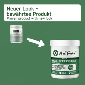 Aniforte Egg Shell Powder 250G Calcium for Dogs & Cats - Natural Calcium Source, Supports Bones & Teeth, Egg Shell Powder for Barf, High Bioavailability