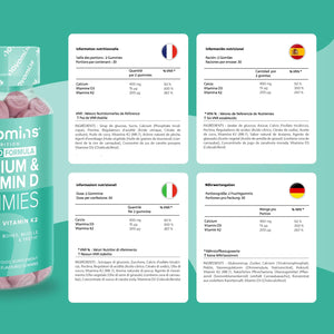 Calcium Gummies - 1 Month Supply - Vegetarian Formula with 400Mg Calcium, Vitamin D3 K2 (MK7) - Healthy Muscles and Bones - Alternative to Tablets & Vitamin D Tablets - Novomins