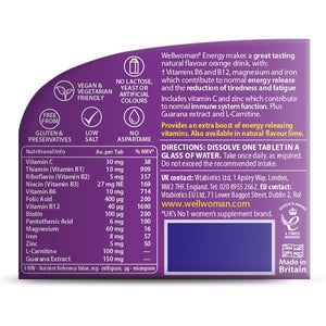 Wellwoman Vitabiotics Energy Natural Orange Flavour, 10 Count