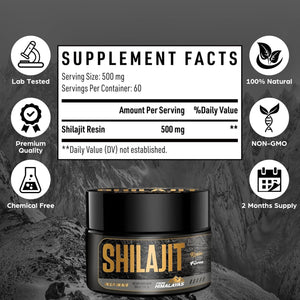 Himalayan Pure Natural Shilajit Resin 50G - Original Himalayan Shilajit
