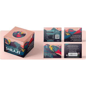 Sacred Summit® 100% Pure Gold Shilajit Resin (40G) - Energy & Stamina Booster, Rich in Fulvic Acid, Vegan, Ethically Sourced, 3-Month Supply