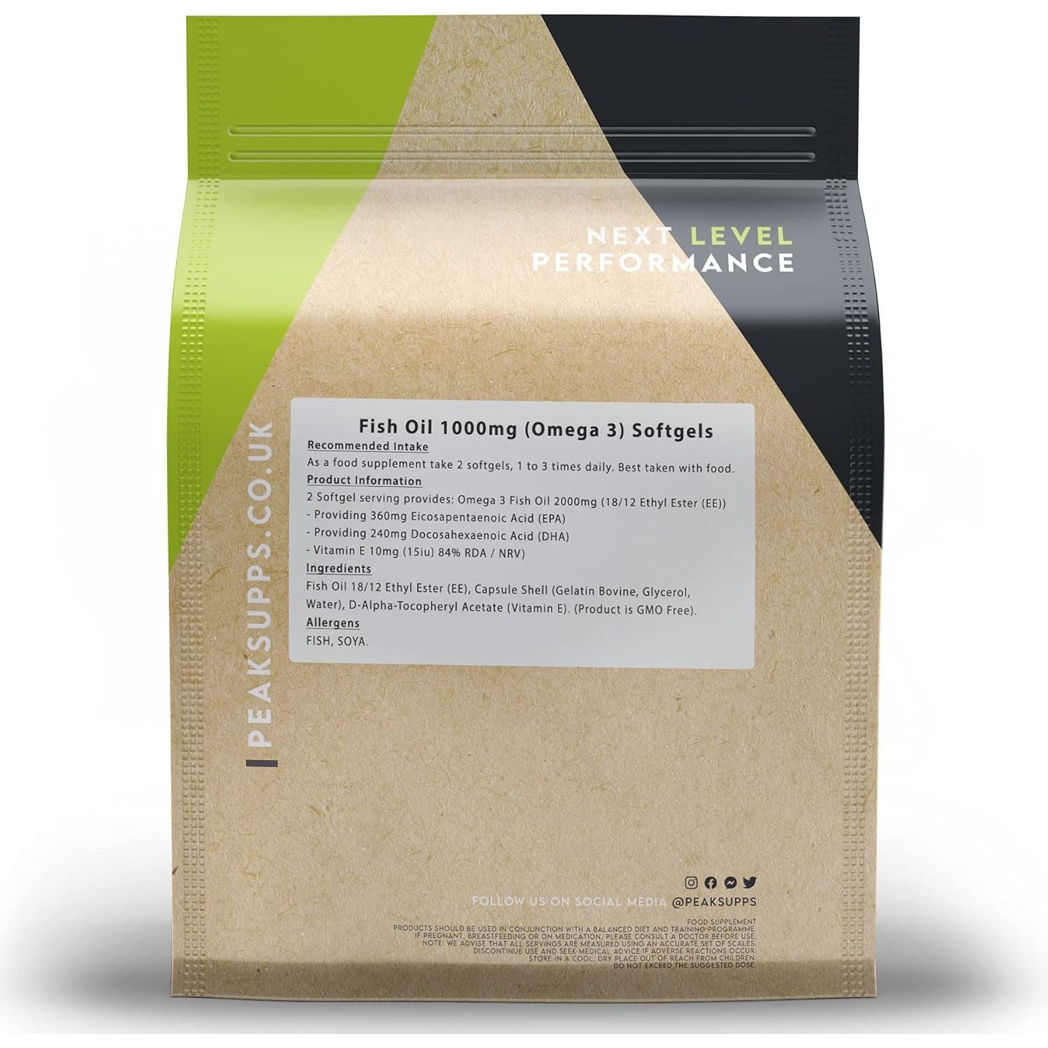 Omega 3 Fish Oil 1000Mg - 360 Softgels - Rich in EPA & DHA