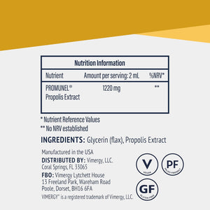 Vimergy Propolispuretm (57 Servings) – 1220Mg Propolis Extract – Standardized to Polyphenols – Vegetarian Supplement – Formulated without Sugar or Binders – Non-Gmo & Gluten-Free (115 Ml)