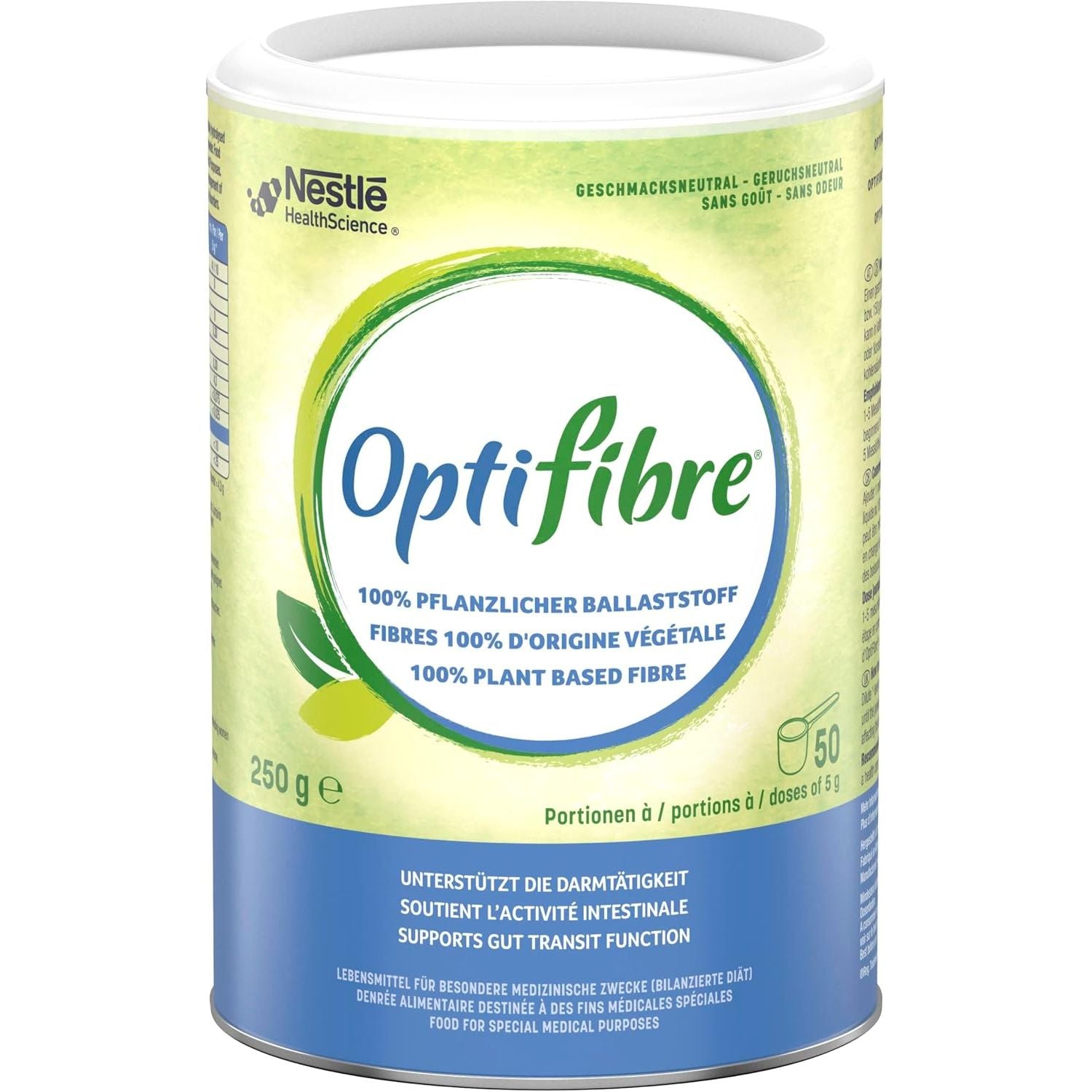 OPTIFIBRE Fibre Supplement Powder – 250G | Natural Soluble Dietary Fibre for Gut Health & Digestive Support | Neutral Flavour, Gluten-Free