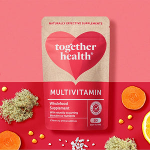 Multi VIT & Mineral – Together Health – Everyday Nutrient Top-Up – 24 Whole Food & Plant-Based Nutrients – Vegan Friendly – Made in the UK – Pack of 3-90 Vegecaps