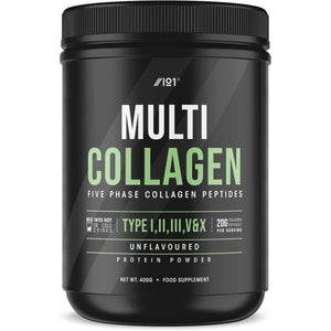 Multi Collagen Protein Powder (400G) - Types I, II, III, V & X - Hydrolyzed Grass Fed Bovine, Wild Caught Fish, & Free-Range Chicken & Eggshell Collagen (20 Day Supply) by Alpha01
