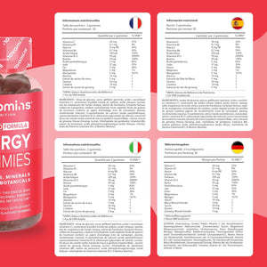 Energy Gummies - High Strength Alternative to Running Gels, Energy Tablets, & Energy Gels for Running - Caffeine Free Supplements - for Running, Cycling, Studying - Novomins