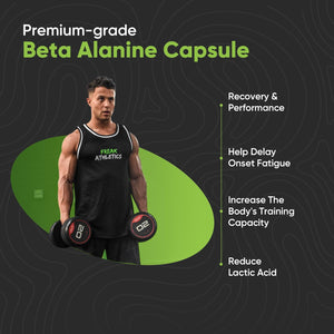 Beta Alanine 1500Mg per Serving - 120 Capsules Beta Alanine Supplement Amino Acid Supplement - 750Mg per Capsule - Suitable for Men & Women