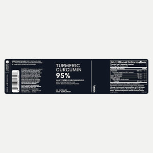 Turmeric Curcumin - Ultra High Potency 60:1 Extract with 95% Curcuminoids - 800Mg per Serving - Black Pepper & MCT Oil for Enhanced Absorption - Third-Party Lab Tested - 60 Capsules