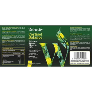 Wellgevity Cortisol Reducing Supplements Featuring High-Strength Ashwagandha KSM-66 with Added Zinc for Enhanced Immune Support. Ashwagandha High Strength Potent Formula 6000 Mg & Rhodiola Extracts.