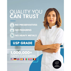 Magnesium Oil for Sleep 1000Ml - 100% Natural & Ultra Pure Magnesium Oil | Topical Organic Magnesium Foot Spray Refill Bottle for Restless Legs & Muscle Cramp Relief | from Ancient Zechstein Seabed