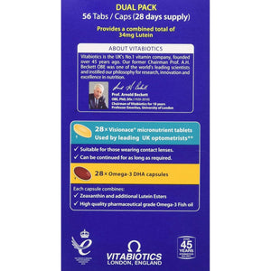 Visionace Max Tablets and Capsules, Vitabiotics, 1 X 28+28S