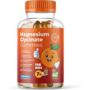 Magnesium Kids Gummies - Joint, Muscle, and Bone Support, Promotes Memory and Focus, Healthier Blood Sugar Levels - Magnesium Glycinate