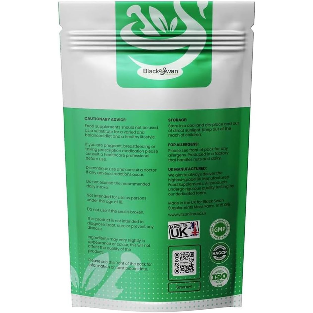 Black Swan Chlorophyll Capsules - 500Mg Antioxidant Formula Detoxification Weight Management Skin Digestive Health Support Natural Supplement - 30 Caps 1 Month Supply