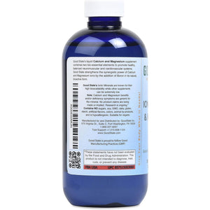 Good State | Ionic Calcium & Magnesium | Natural | Nano Sized Mineral Technology | Professional Grade | Supports Healthy Absorption of Minerals Levels | 48 Servings | 8 Fl Oz Bottle