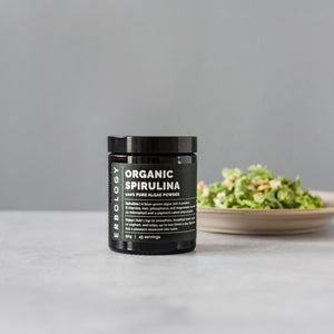Erbology Organic Spirulina Powder 90G - 45 Servings - Sustainably Sourced in Portugal - Energy and Immunity Support - Rich in Chlorophyll, B Vitamins, Iron and Phosphorus - Vegan - Gmo-Free
