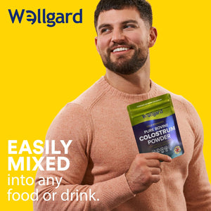 Wellgard Pure Colostrum Powder, High Levels of Immunoglobulin G (Igg), Unflavoured, Gmo-Free, Hormone-Free, 60G