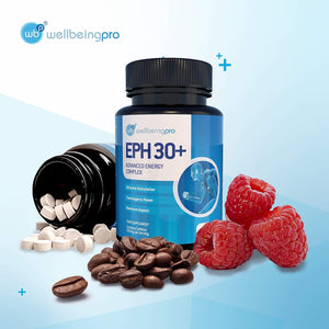 WBP Eph30+ - Advanced Energy Complex - Super Strength Keto Diet & Weight Loss Tablets - Vegan Friendly Thermogenic Metabolism Booster - GMP Certified UK Made Supplement - 100 Tablets