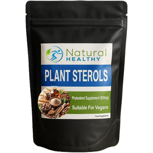 Plant Sterols 800Mg 60 Tablets - Cholesterol Support Supplement - Easy to Swallow Tablets - Suitable for Vegetarians and Vegans