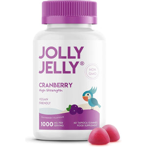 Cranberry Gummies 1000Mg - High Strength Cranberry Supplement - Not Capsules or Tablets - Cranberry Flavour - Kosher, Halal - 60 Vegan Gummies.