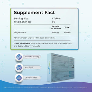 Wellness Extract H2 Molecular Hydrogen Water Tablets with Effervescent Technology for Healthy Hydration, Optimal Energy, and Metabolism Support; 8 PPM. (60, Unflavored)