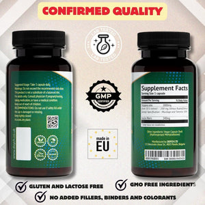 Potent Slippery Elm Organic Bark - 2000Mg Pure Slippery Elm 10:1 Extract - Natural Solution to Enhance Gut Health & Stomach Discomfort. NO Added Preservatives & Colorants - 3 Months Supply by Doych