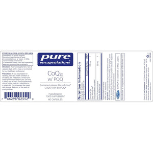 Pure Encapsulations Coq10 – SR with PQQ - Protects from Oxidative Stress, Supports Immune System - 60 Capsules