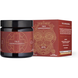 Ancient + Brave Organic Ashwagandha Capsules | 600Mg | Stress Relief, Immune Support & Cortisol Reduction | 60 Vegan Capsules for Balance, Energy, & Endurance