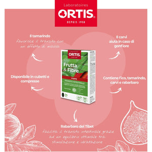 Ortis Frutta&Fibre Forte Integratore Transito Intestinale 24 Compresse
