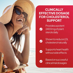 Plant Sterols 800Mg | Helps Maintain Normal Cholesterol Levels | with Beta-Sitosterol | 360 Vegan Tablets = 4 Months' Supply | Vegan & Vegetarian Friendly | Manufactured in the UK