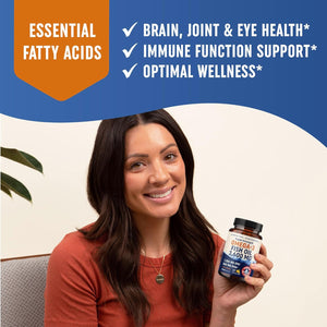 Triple Strength Omega 3 Fish Oil 3600 Mg | EPA & DHA | over 2100Mg Omega-3 Fatty Acids | 1300Mg EPA + 860Mg DHA | Best Essential Fatty Acids | Premium Wild Caught & Burpless Fish Oil | 120 Ct