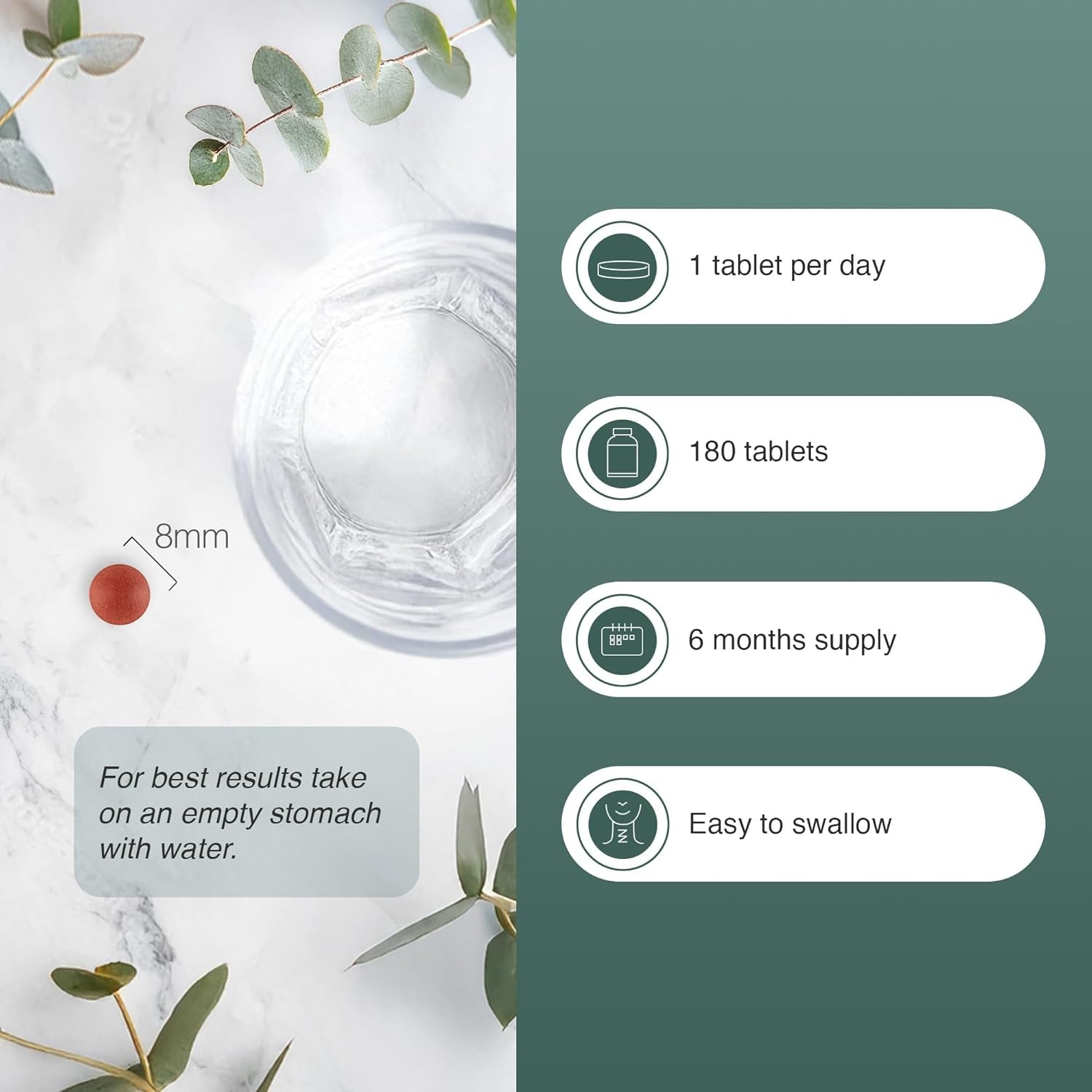 Zipvit Iron Tablets High Strength with Vitamin C, B12 & Folic Acid, 180 Vegan Energy Tablets, Iron Supplements for Women & Men for Energy & Absorption