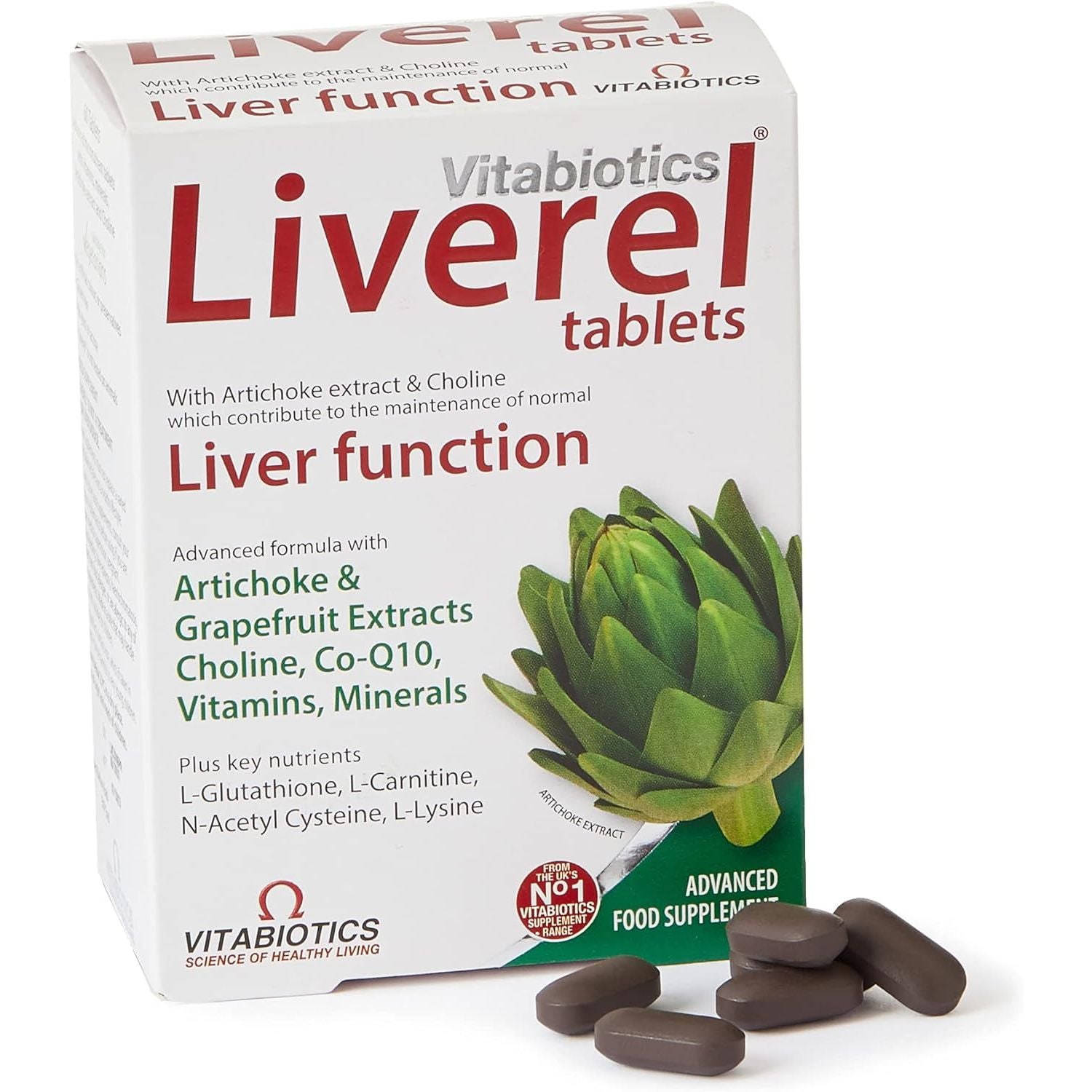 Liverel Liver Health Support Tablets Supplement, Vitabiotics