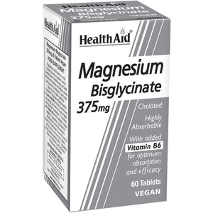 Healthaid Magnesium Bisglycinate Vegan Tablets, 60-Count