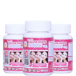 Supreme Gluta White 1500000Mg for Skin Lightening, Skin Moisturizer, Collagen Stimulator Healthy Blood Circulation | L-Glutathione 30 Softgels (Pack of 3)