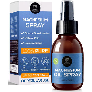 Magnesium Spray for Sleep 100Ml - 100% Natural & Ultra Pure Magnesium Oil | Topical Organic Mg Foot Spray for Restless Legs & Muscle Cramp Relief | from Ancient Zechstein Seabed