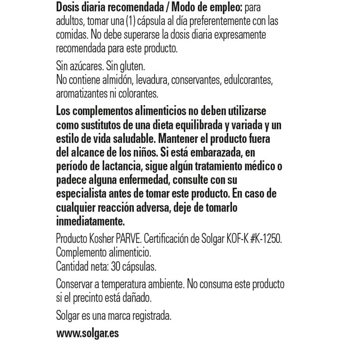 Solgar L-Glutathione Reduced 50 Mg Vegetable Capsules - Pack of 30 - Detoxification of the Liver - Glutamic Acid, Cysteine and Glycine - Vegan, Gluten Free and Kosher