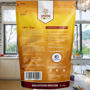 Organic Ginger Powder - Powerful anti Inflammatory & Antioxidant - Ideal for Cooking and Tea - Ginger Root Powder 300G