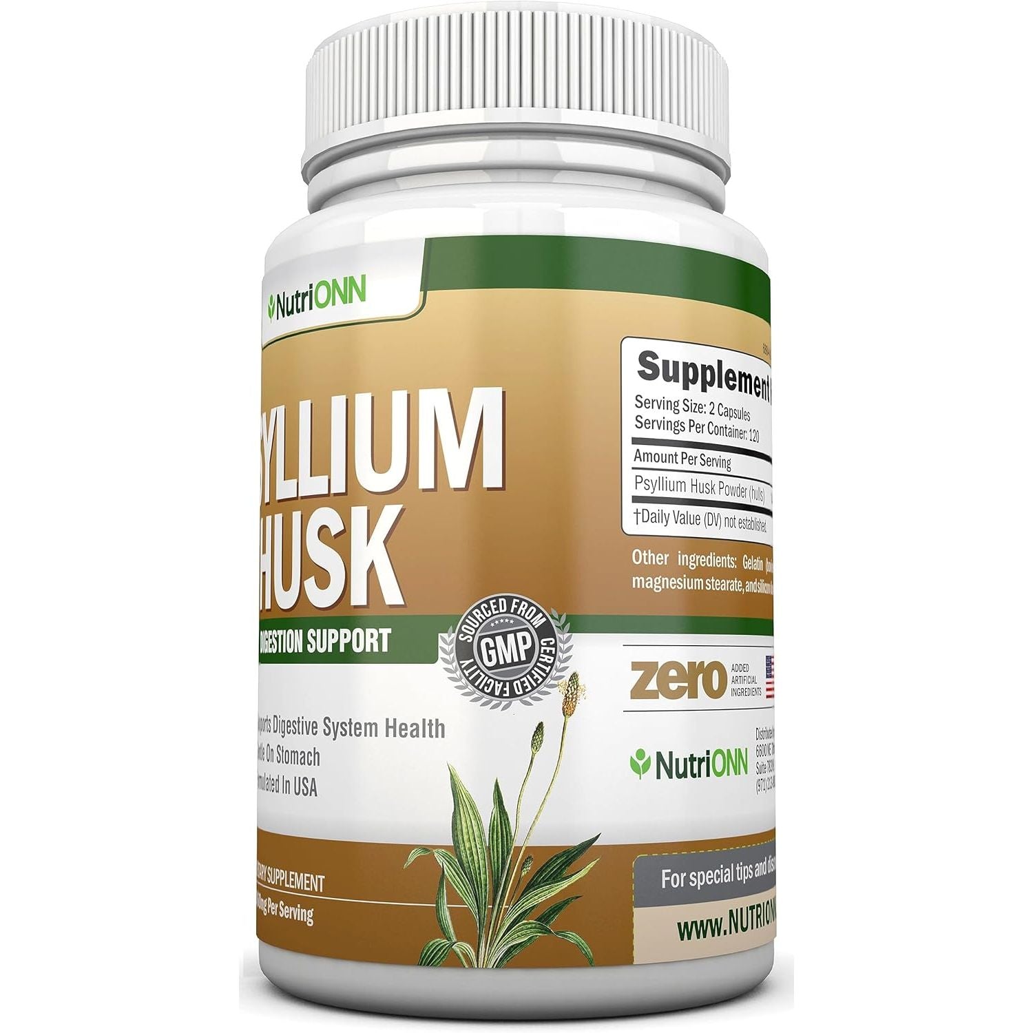 PSYLLIUM Husk Capsules - 1450Mg per Serving - 240 Capsules - Premium Psyllium Fiber Supplement - Great for Digestion and Regularity - 100% Natural Soluble Fiber