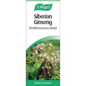 A.Vogel Siberian Ginseng Eleutherococcus Drops | Herbal Food Supplement | Made from Siberian Ginseng Root | Suitable for Vegans | 50Ml