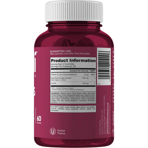 Goli Nutritional Supplement, Beets Cardio Gummy - 60 Count - 100Mg Coq10 & Beet Root Extract - Gluten-Free, Vegan, Non-Gmo, and Gelatin-Free. Nature'S Great Superfood.