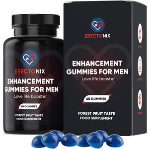 ERECTONIX 60 Gummies for Men - with Maca Root, Tribulus and More - Designed to Boost High Stamina - Men’S Strong Dietary Supplement UK Original