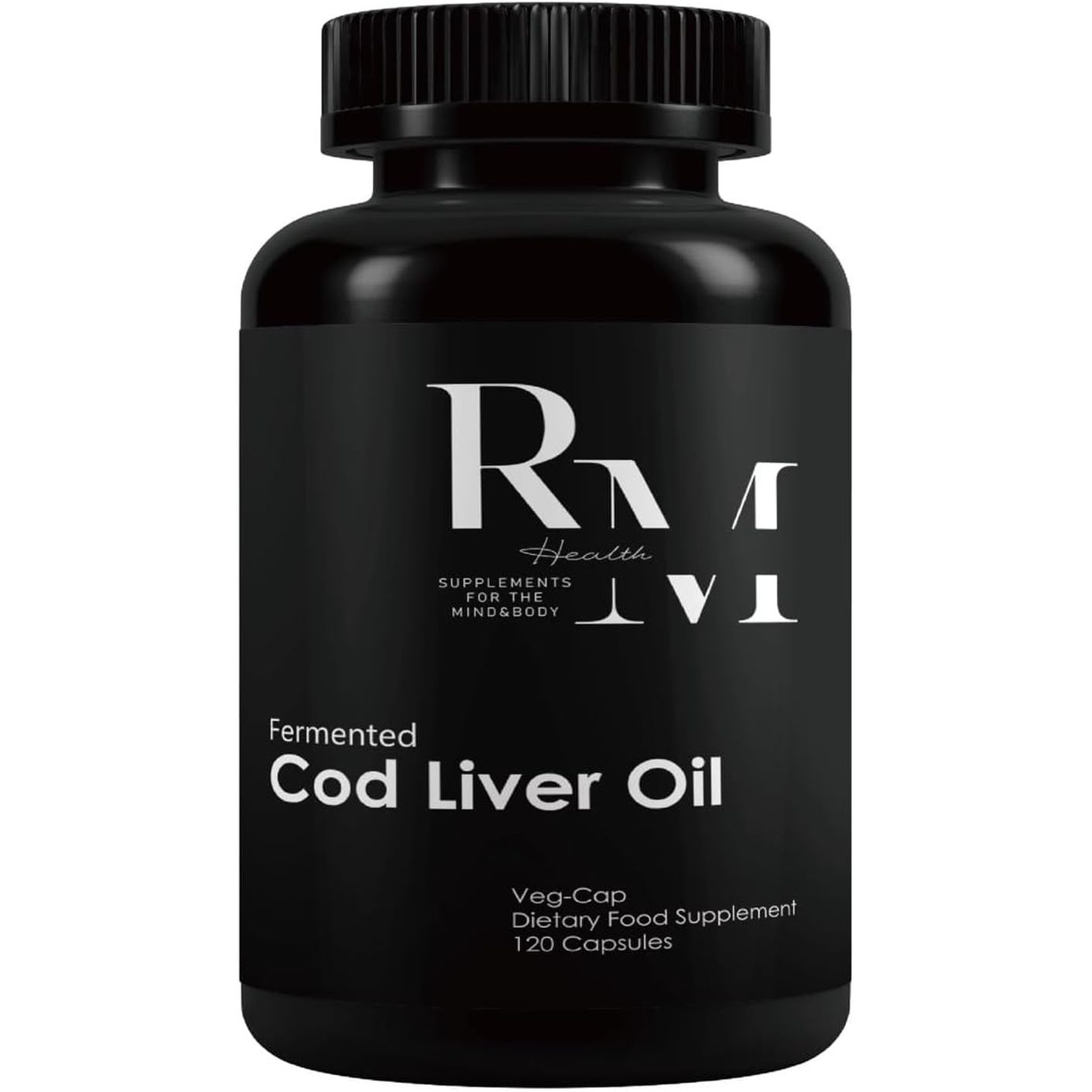 R&M Health Alaskan Fermented Cod Liver Oil and Concentrated Butter Oil Capsules - 120 per Bottle (Unflavoured). Rich in Vitamin a and D, Omega 3 Supplement 180 Ml