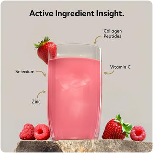 Protein Works - Collagen 360, Powder Supplement, Type I & III, High Protein, Summer Berry Burst, 480G, 32 Servings