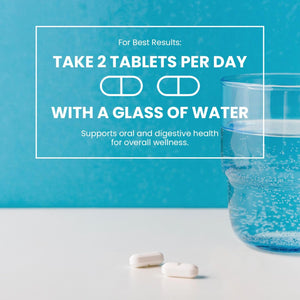 Purdentix - All Natural Teeth & Gum Care Supplement with Probiotics, Supports Oral Health, Fresh Breath, Vegan, 60 Tablets,Slim Warriors