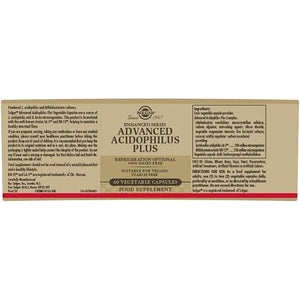 Solgar Advanced Acidophilus plus Vegetable Capsules - Pack of 60 - Supports Digestion - Maintain Healthy Bacteria Levels - Vegan and Gluten Free
