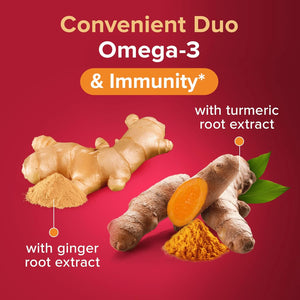 Seven Seas Omega-3 Fish Oil and Immunity, with Vitamin C, Vitamin D, Duo Pack: 30 Capsulesplus30 Tablets