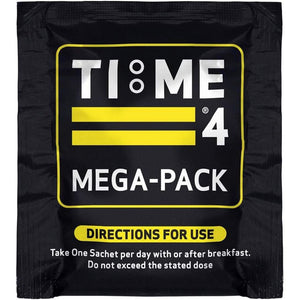 Time 4 Mega - Pack 30 Day Supply - Ultra High Strength Vitamins, Minerals, Trace Elements, Herbal Extracts, Omega 3 Fatty Acids, L-Carnitine, Coq10, Liver Support Liver Health & Nootropic Complex
